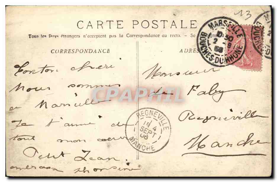 CPA Marseille Exposition Coloniale Vue Generale De la Section de L Indo Chine — Verso