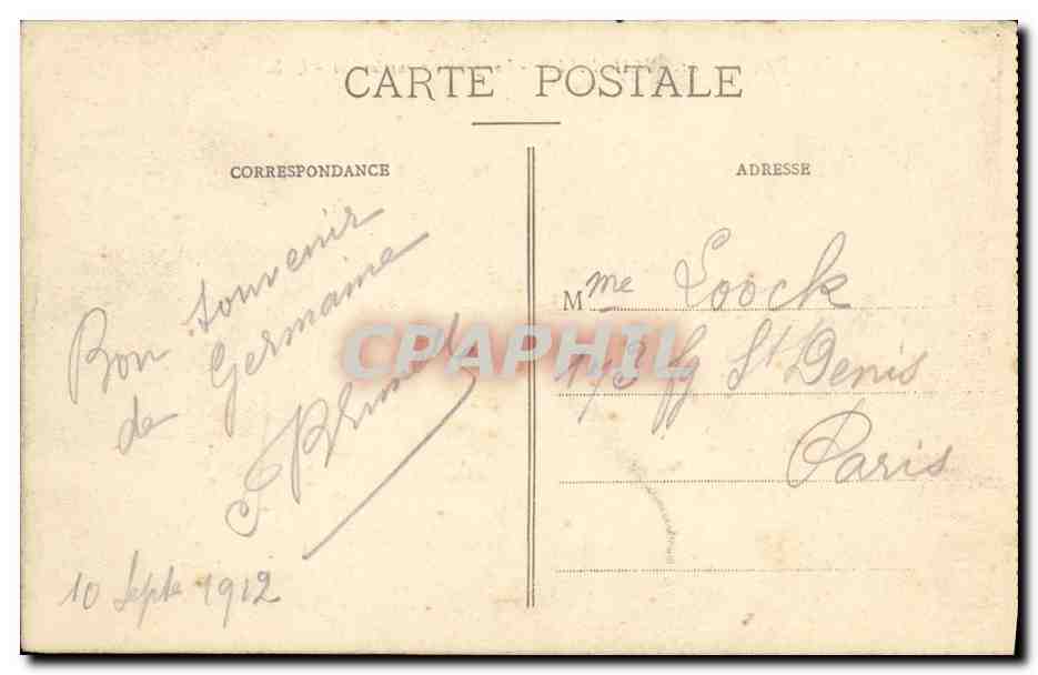 CPA Marseille Vue Generale Sur Les Iles — Rückseite