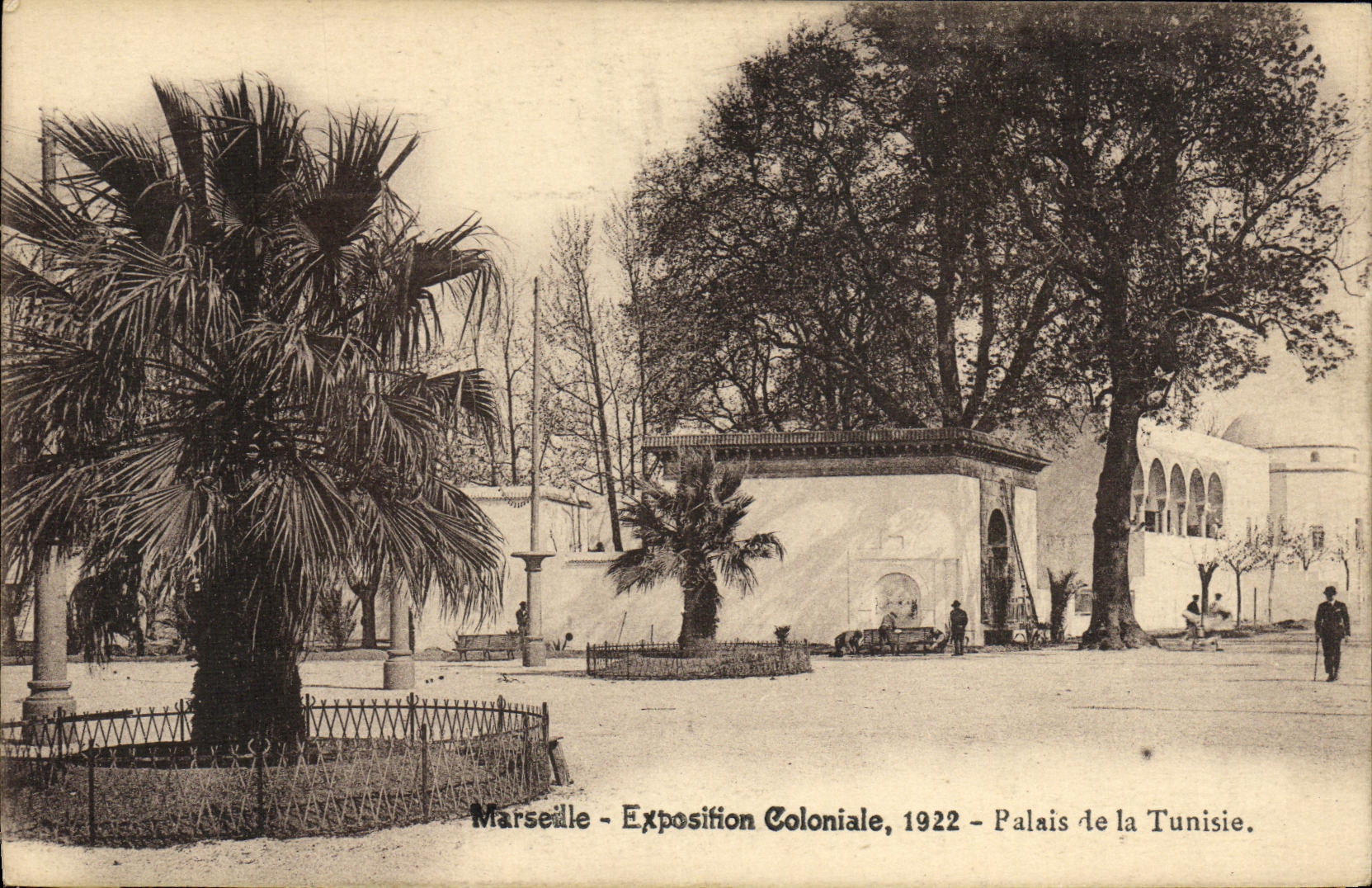 CPA Marseille Exposifion Coloniale 1922 Palais le La Tunisie