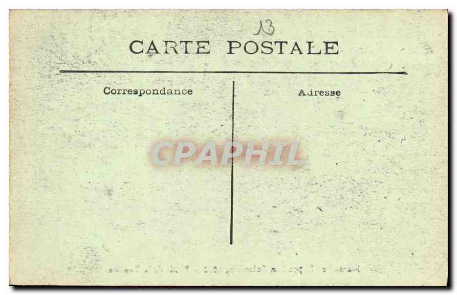 CPA Marseille Exposifion Coloniale 1922 Palais le La Tunisie — Verso