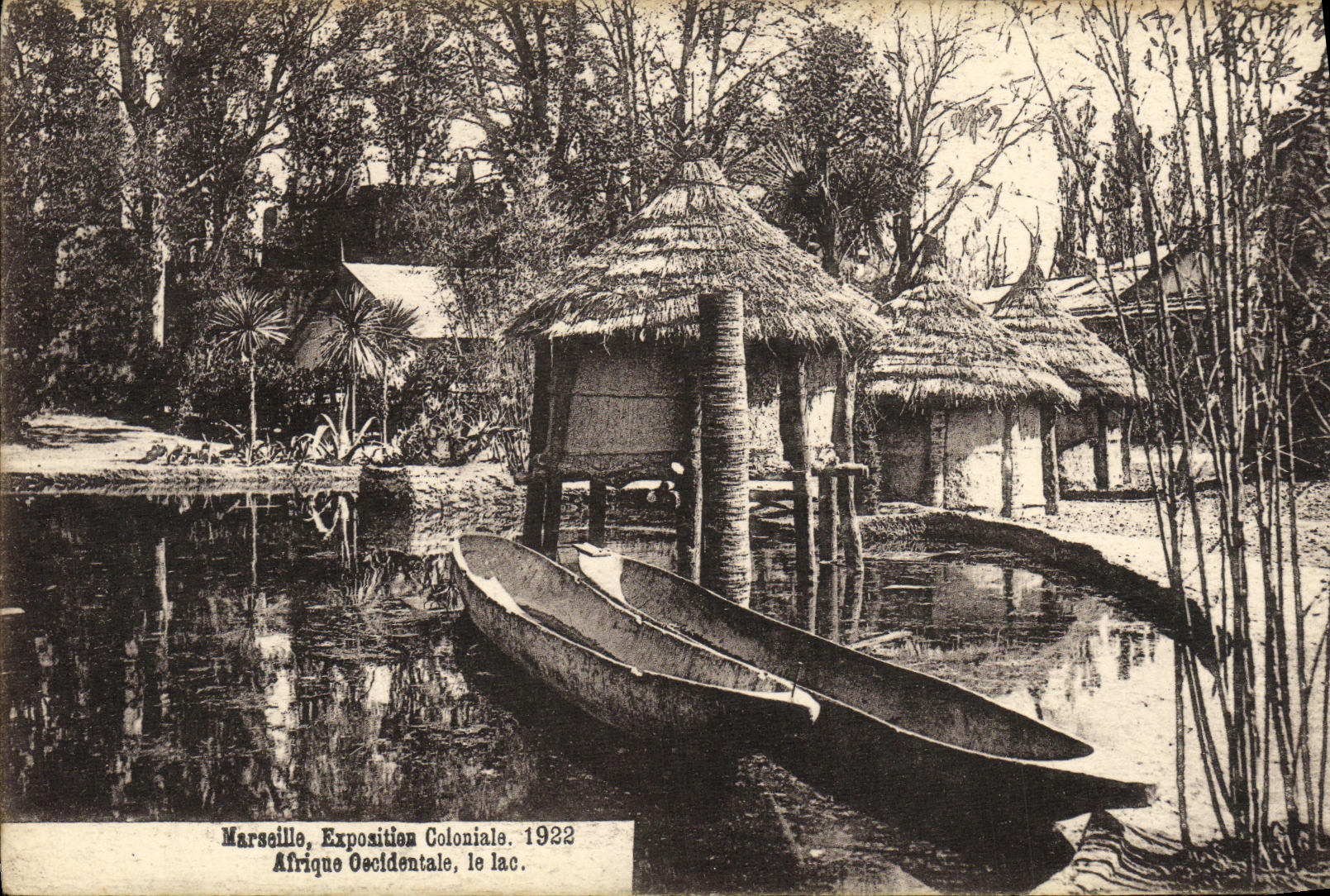 CPA Marseille Exposifion Coloniale 1922 Afrique Oecldentale le Lac