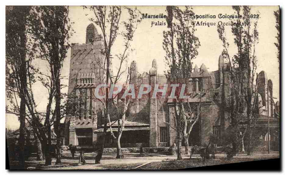 CPA Marseille Exposition coloniale 1922 Palais de l Afrique Occidentale