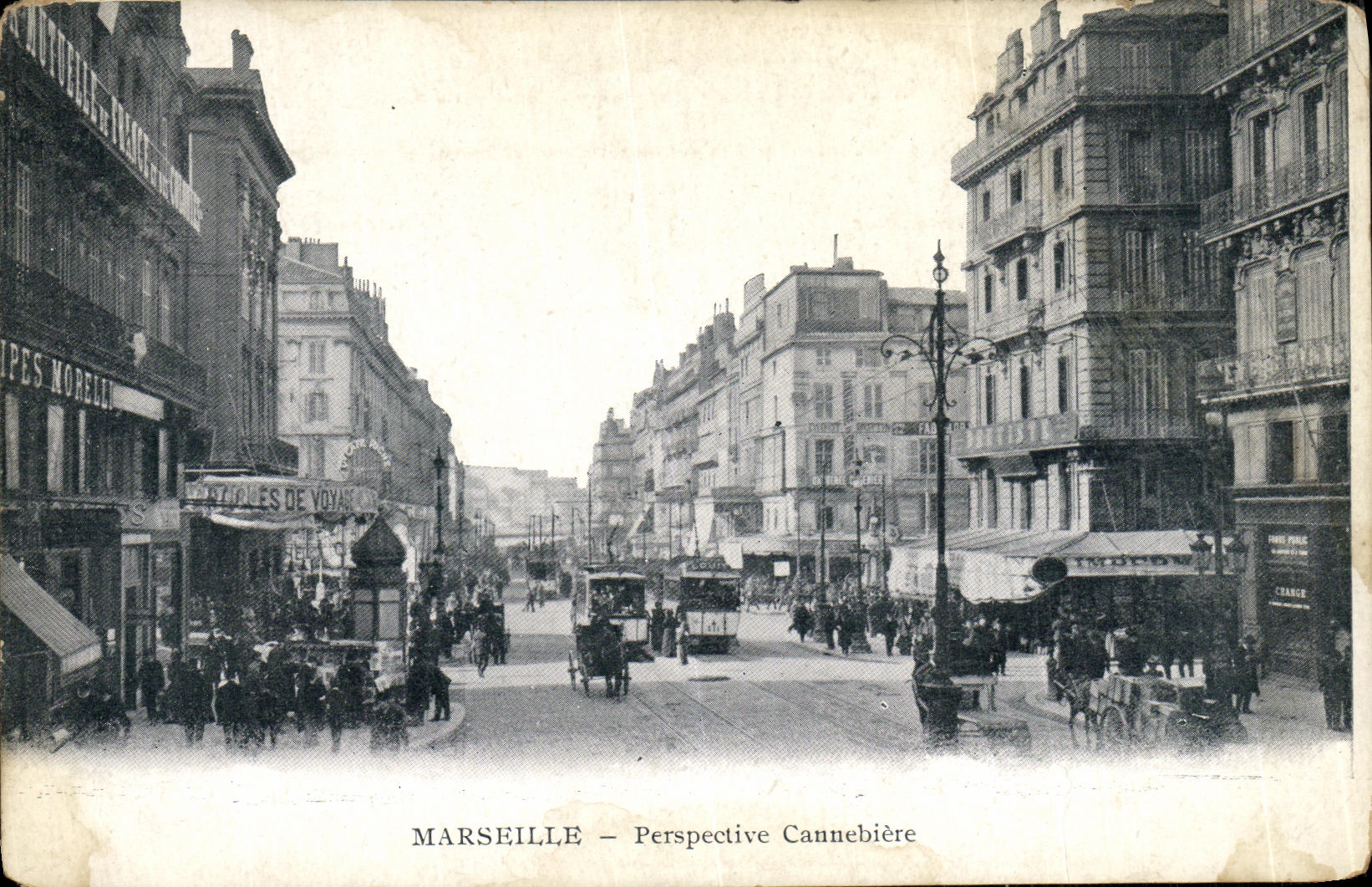 CPA Marseilles Perspective Cannebiere