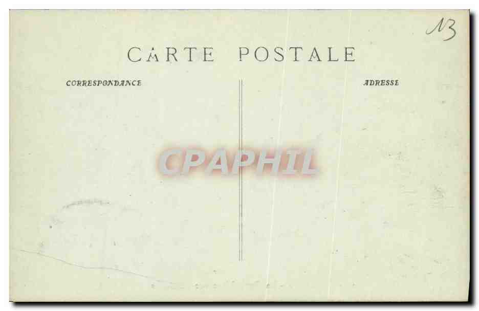 CPA Marseilles La Cannebiere Vue du Cours — Verso