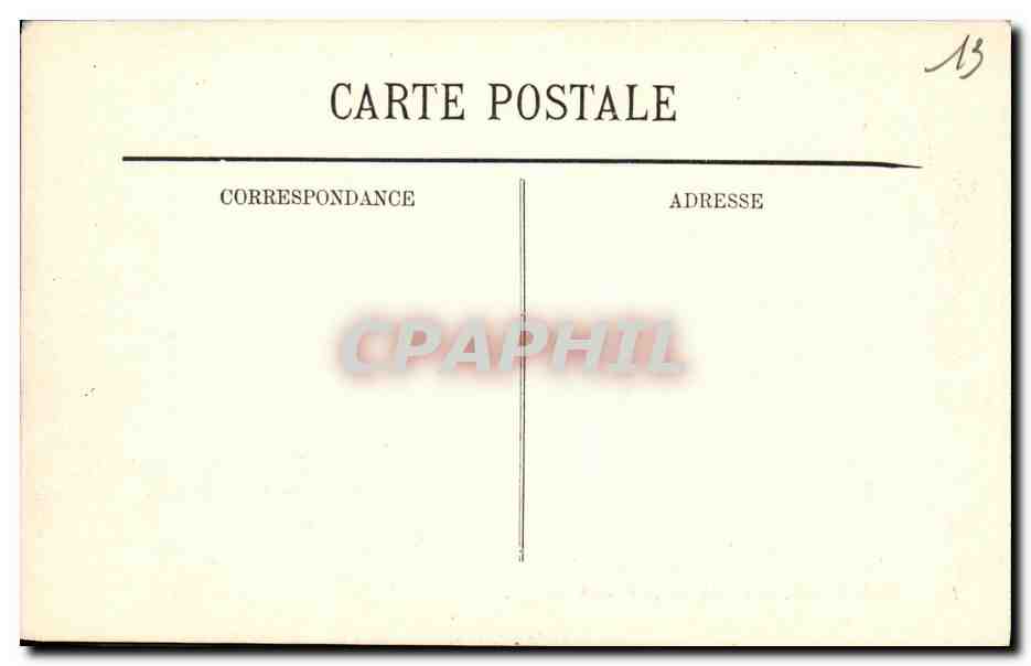 CPA Marseille L Entree de la Cannebiere — Verso
