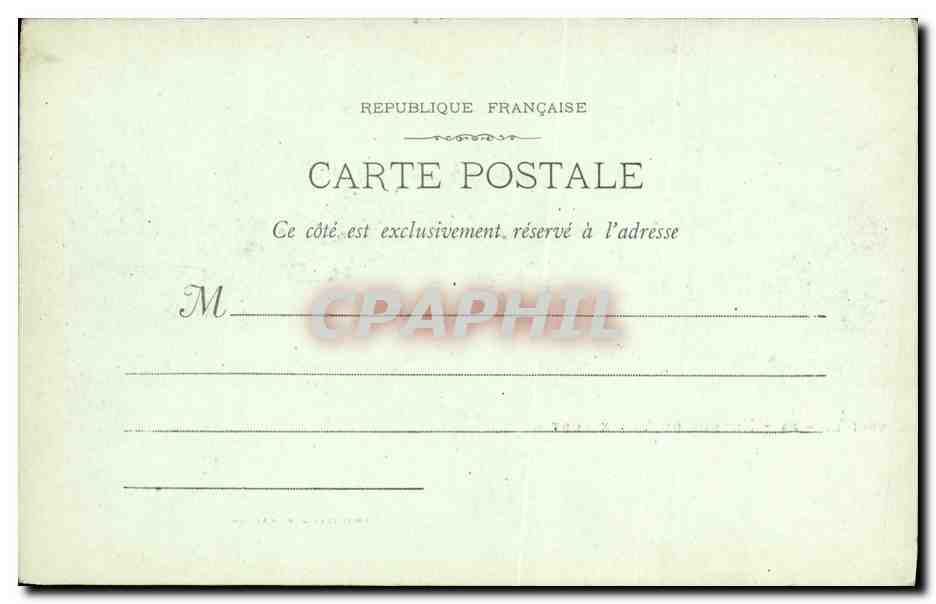 CPA Marseille Entree Du Vieux Port Bateaux — Verso
