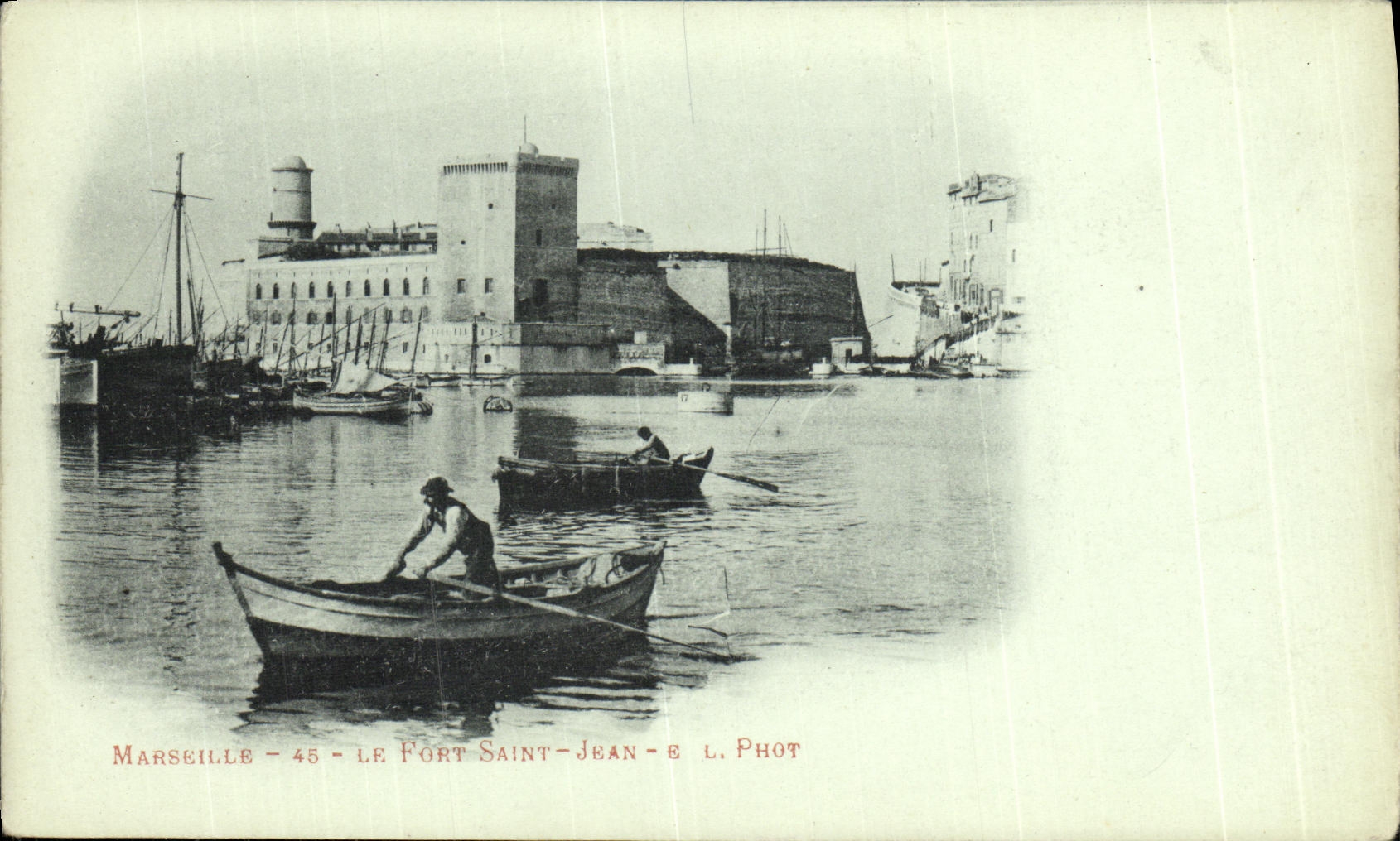 CPA Marseille Le Fort Saint Jean Bateau