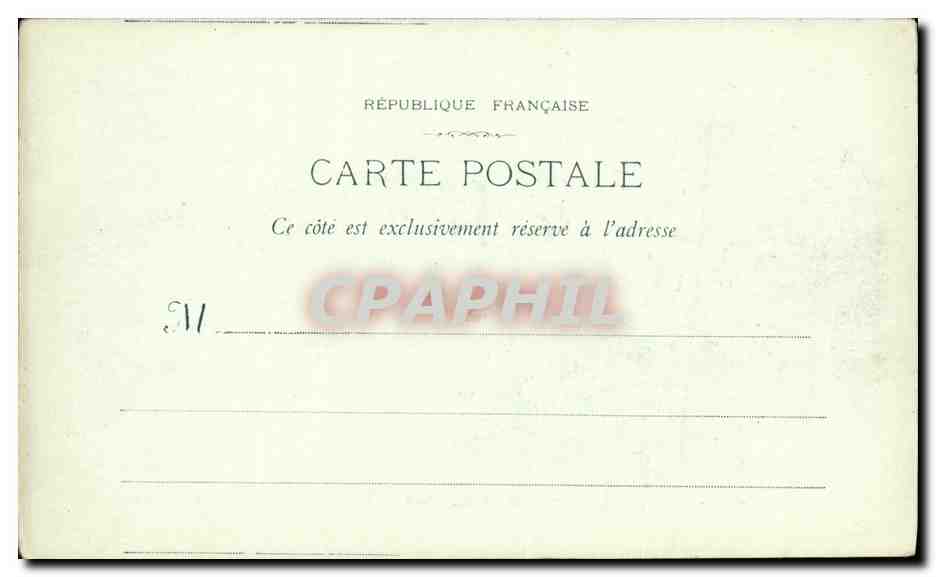 CPA Marseille Le Fort Saint Jean Bateau — Rückseite