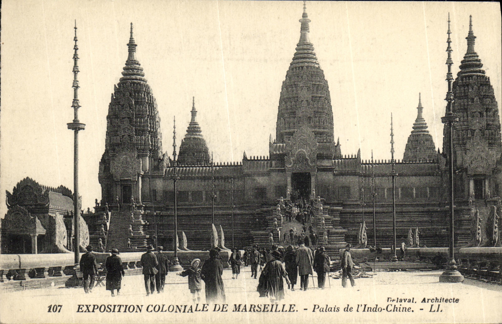 CPA Marseille Exposition Coloniale De palais de L Indo Chine