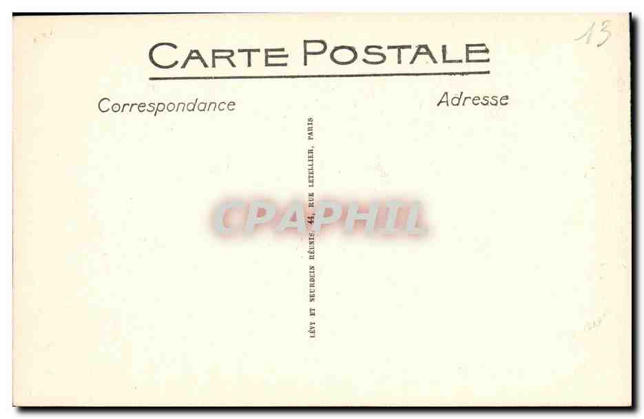 CPA Marseille Exposition Coloniale De Palais de Madagascar — Verso