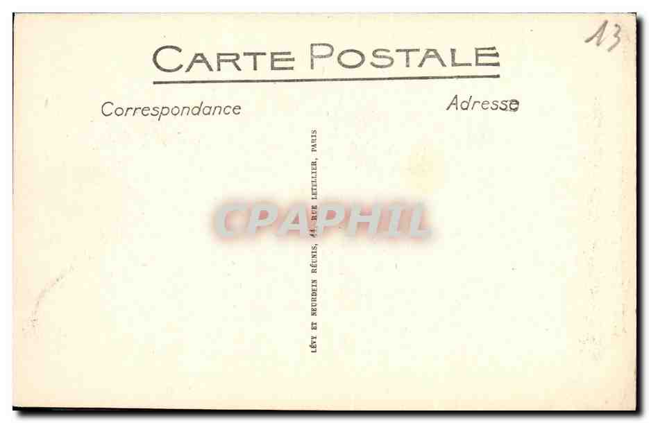 CPA Marseille Exposition Coloniale De Le Palais des Colonies Autonomes — Rückseite