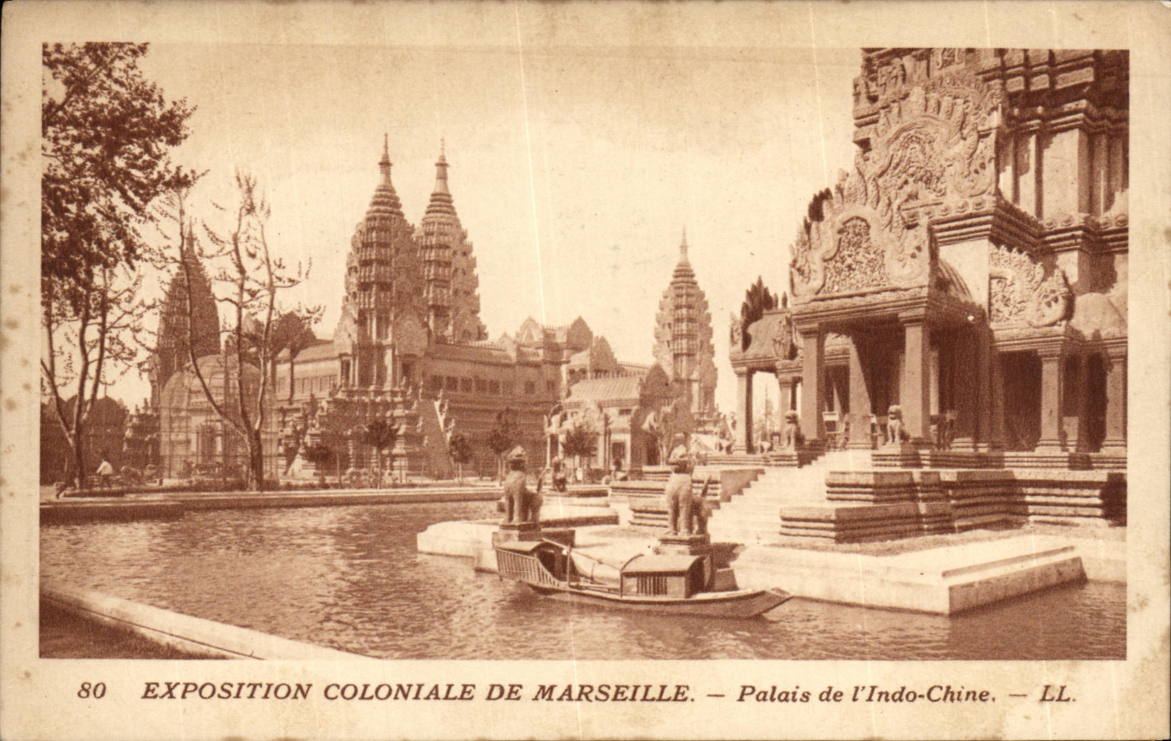 CPA Marseille Exposition Coloniale De Le Palais de L Indo Chine