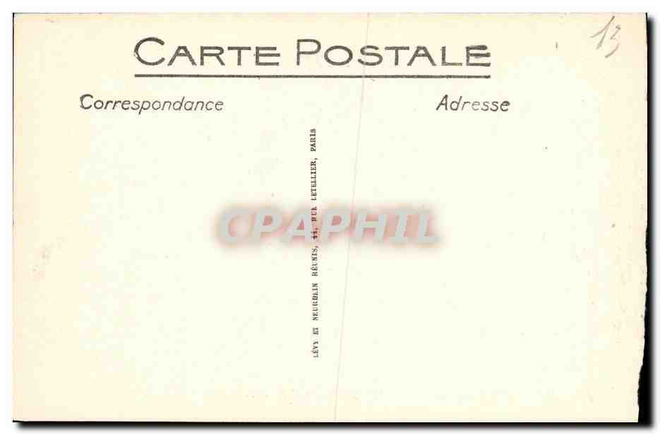 CPA Marseille Exposition Coloniale Village Annamite — Rückseite