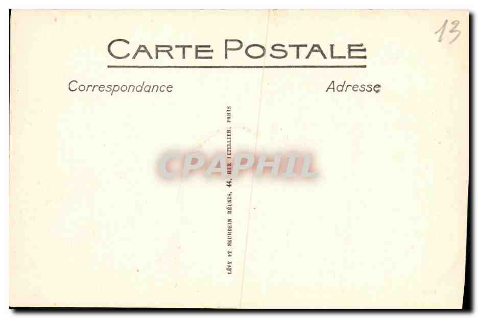 CPA Marseille Exposition Coloniale De L Entree du Village Annamite — Verso