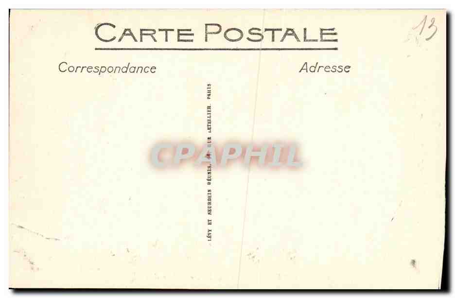 CPA Marseille Exposition Coloniale De Palais de L Algerie La cour — Verso
