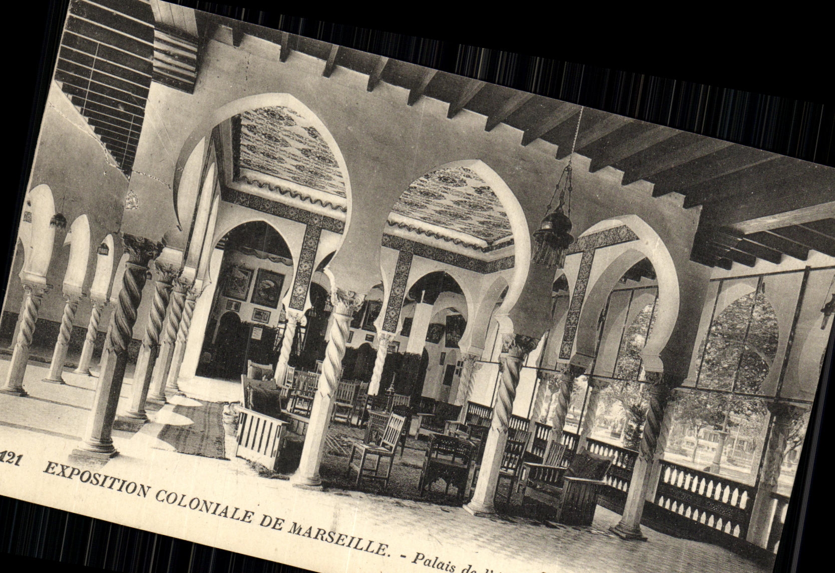 CPA Marseille Exposition Coloniale De Palais de L Algerie Salle mauresque