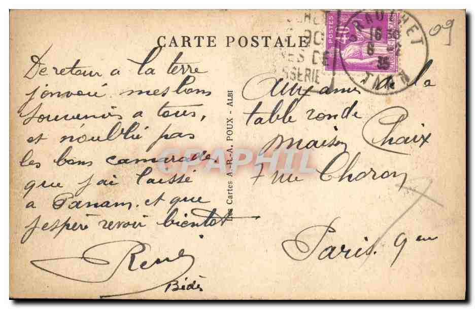 Graulhet — L'arbre sur la Fontaine, place du Jourdain — Le Tarn Illustre — Verso
