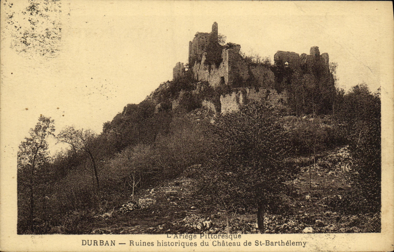 CPA Durban Ruines du chateau de St Barthelemy