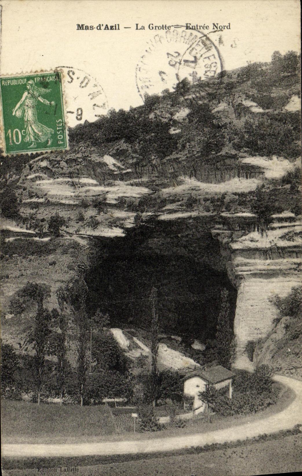 CPA Mas D Azil La Grotte Entree Nord