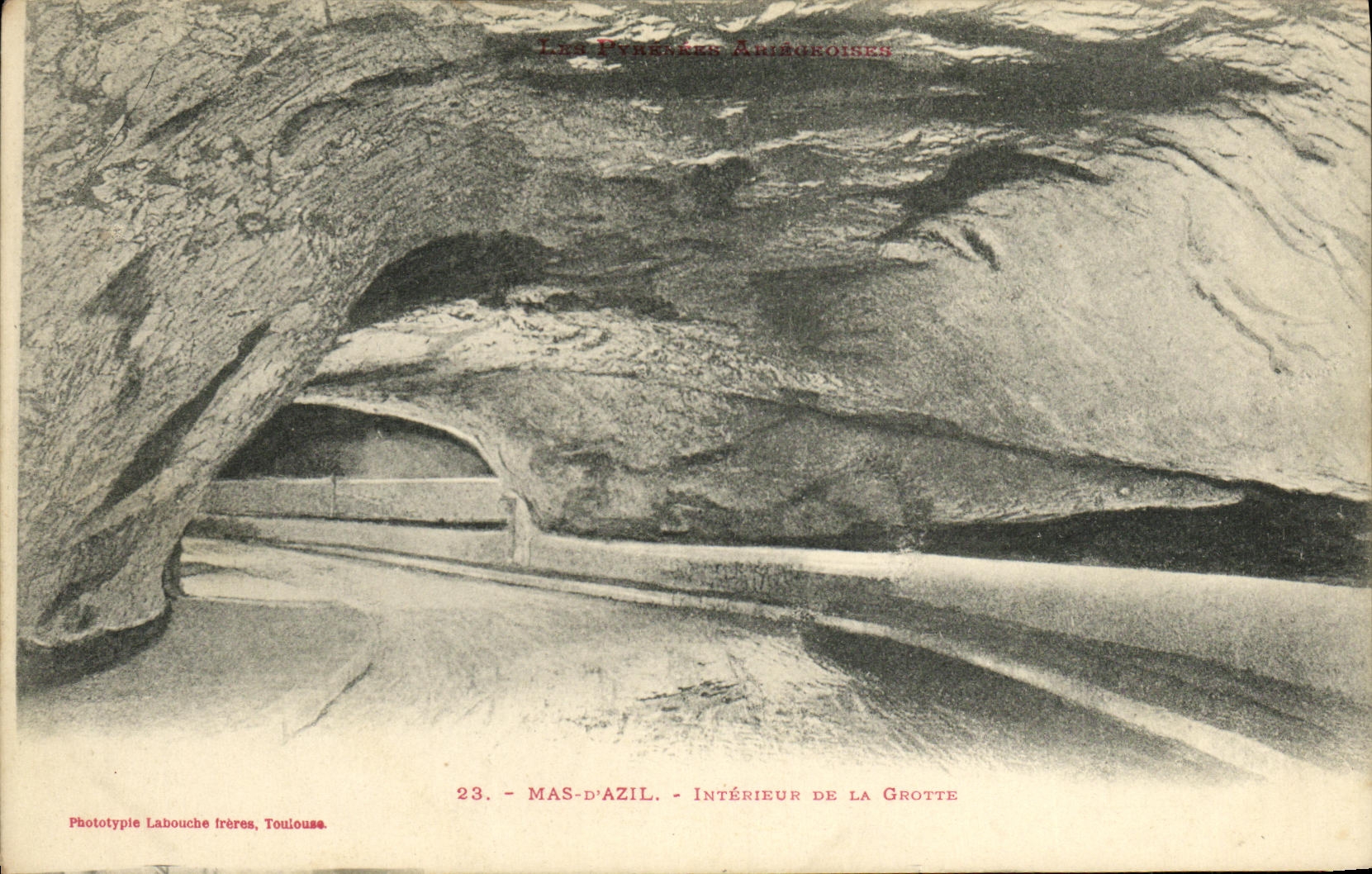 CPA Mas D Azil Interieur de la Grotte