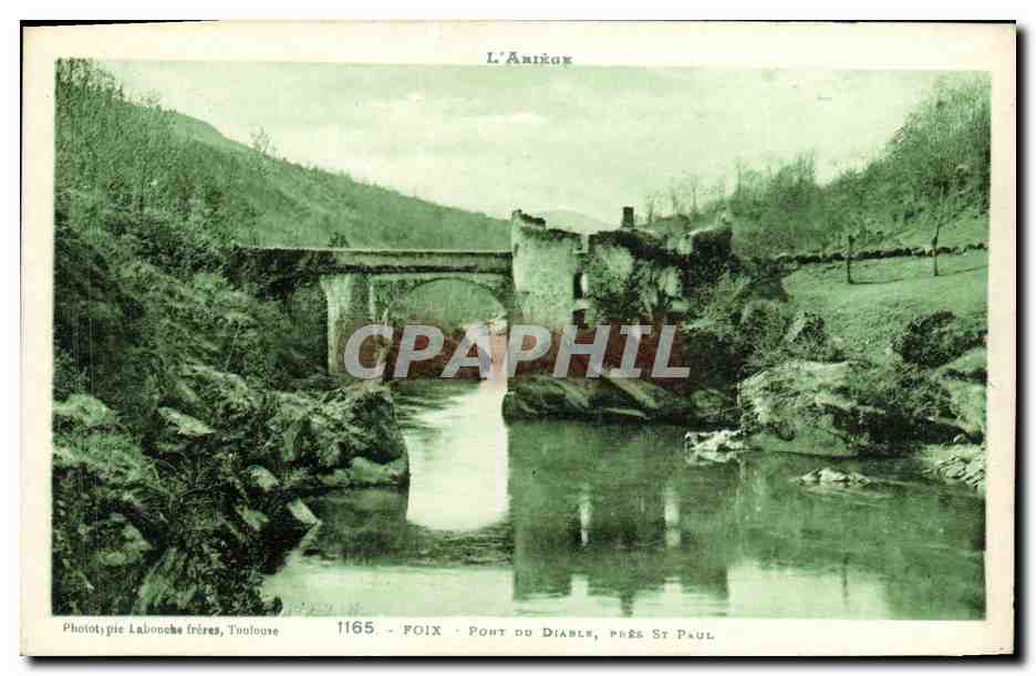 CPA Foix Vallee Pont Du Diable pres St Paul