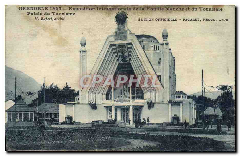 CPA Grenoble Exposition Interationale de la Houille Blanche et du Tourisme Palais du tourisme