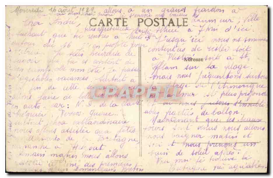 Plestin-les-Grèves (Côtes-du-Nord) — Institution Notre-Dame — La Cour d'honneur et la Chapelle — phot. Plastin — Reverso