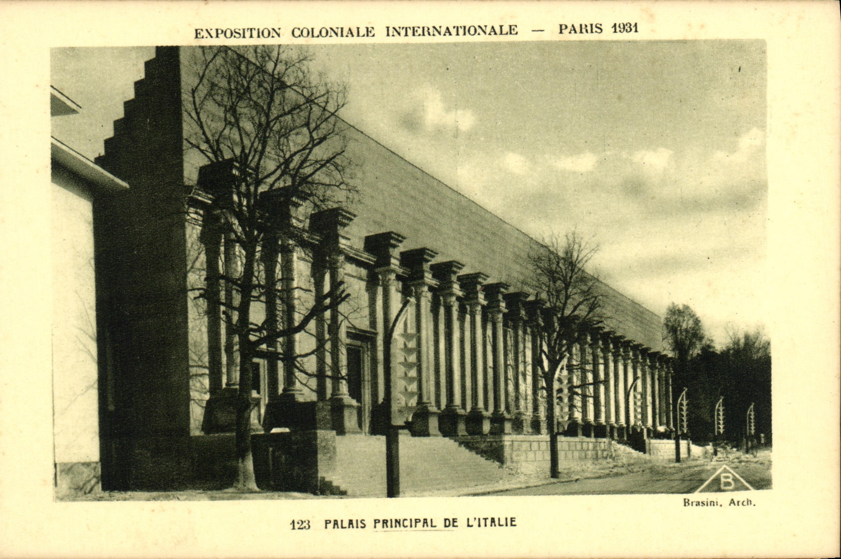 Hauptpalast Italiens — Internationale Kolonialausstellung — Paris 1931 — Brasini, Arch.