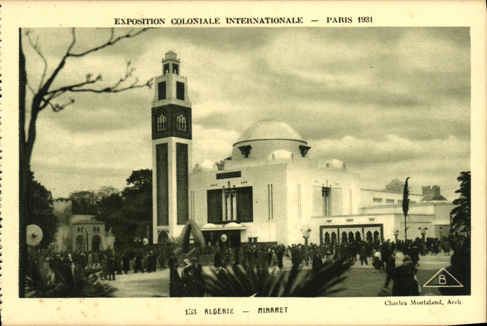 Algeria — Minaret — International Colonial Exhibition — Paris 1931