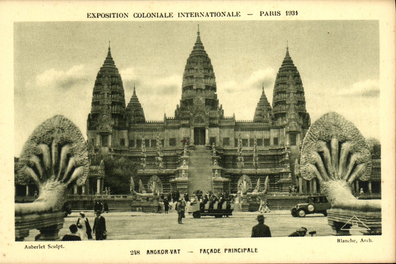 Angkor-Vat — Hauptfassade — Internationale Kolonialausstellung — Paris 1934