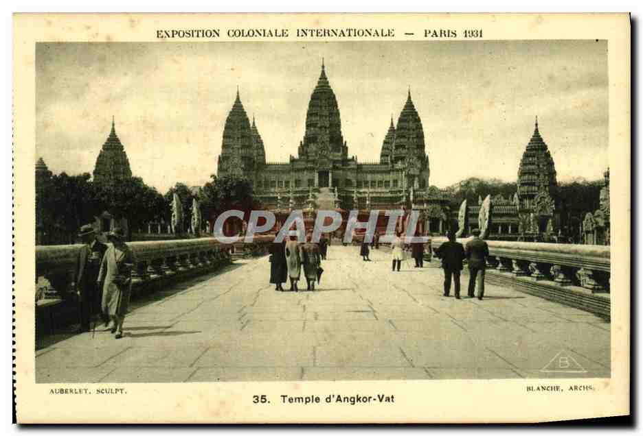 Temple d'Angkor-Vat — Exposition Coloniale Internationale — Paris 1931 — Blanche, Archis