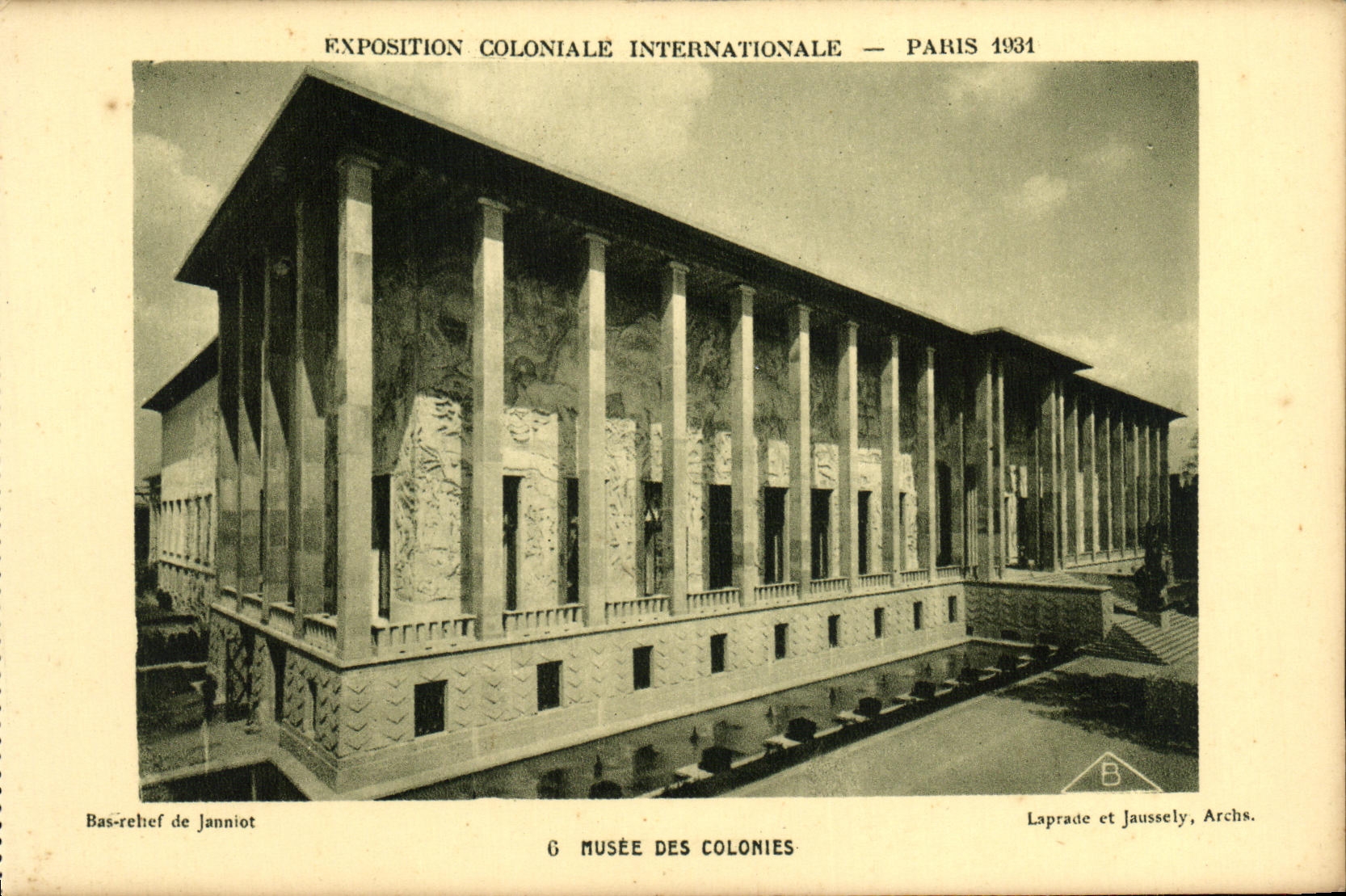Musée des Colonies — Exposition Coloniale Internationale — Paris 1931 — Laprade et Jaussely, Archs.