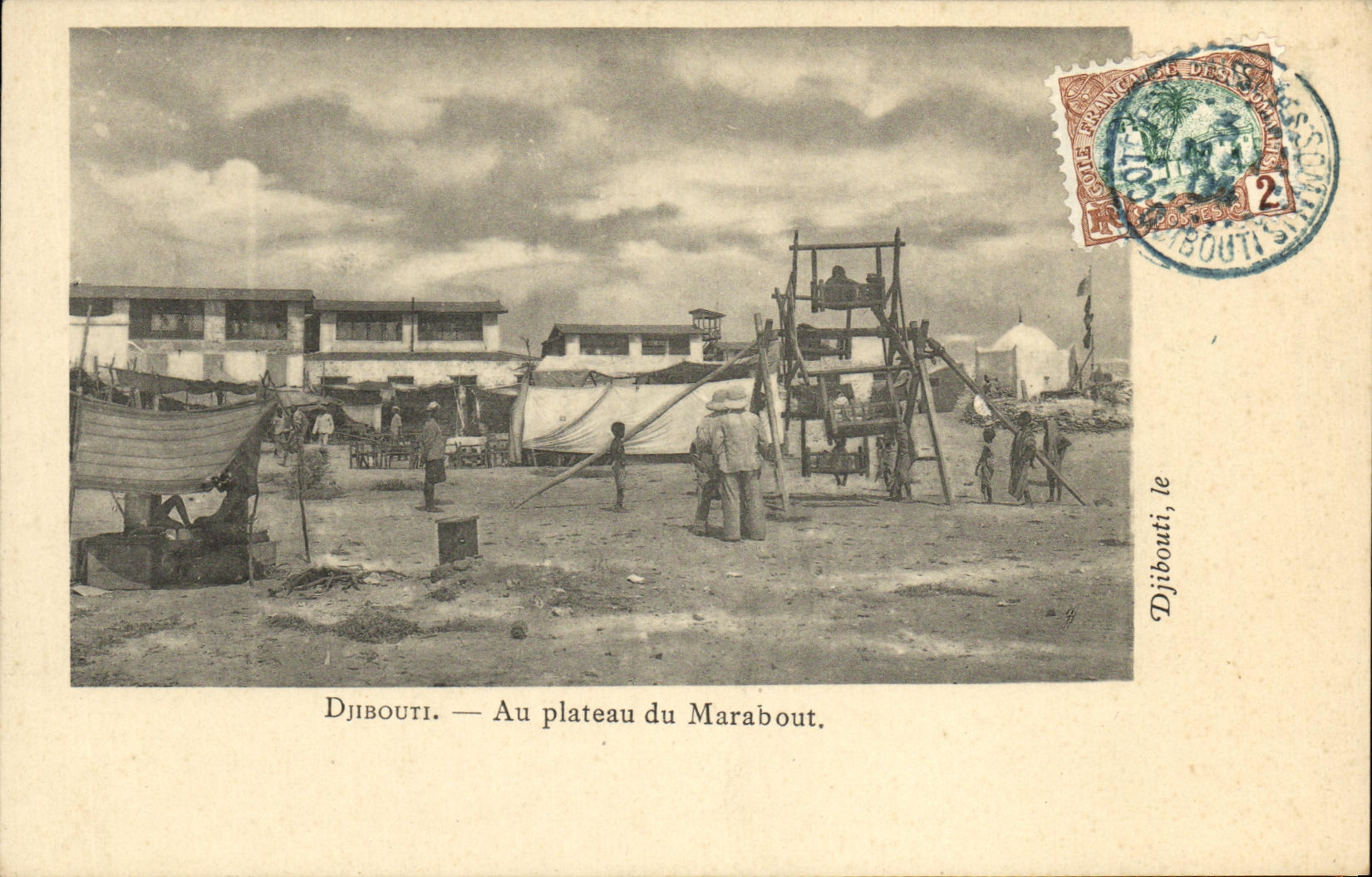 CPA Djibouti Somalis Au plateau du Marabout TOP