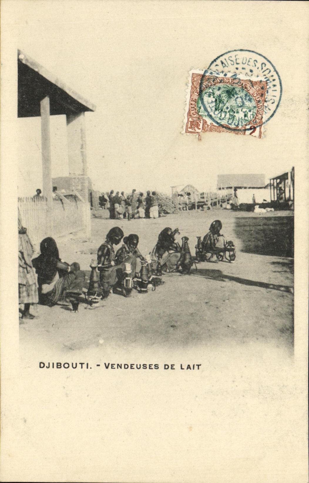 CPA Djibouti Somalis Vendeuses de lait TOP