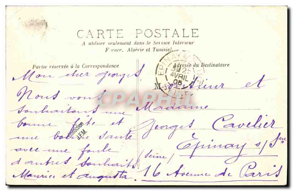 Le Havre — Croiseur Américain dans les Jetées — H.G. n°34 — Achterkant