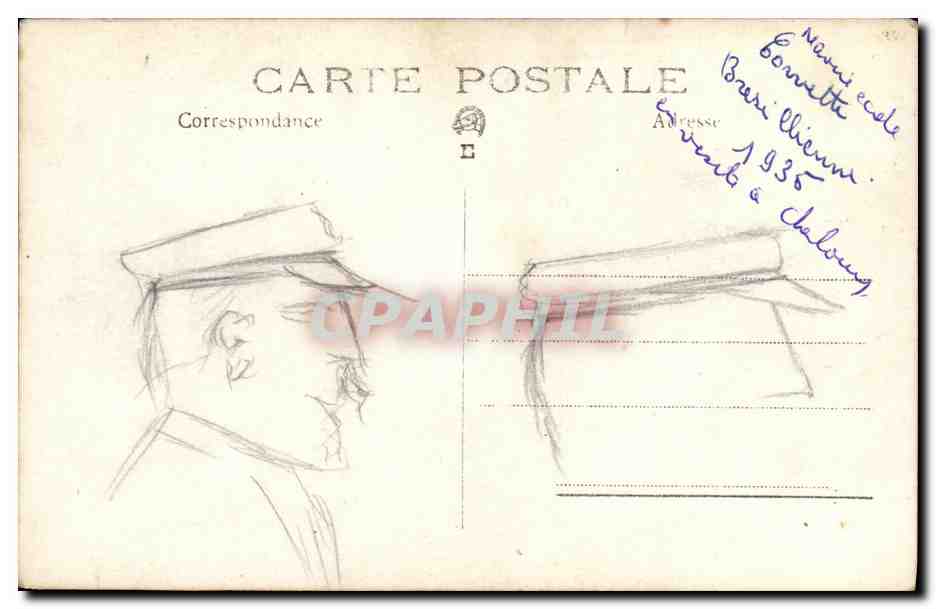 Navire à voile — Éditeur inconnu — datée vers 1935 — Rückseite