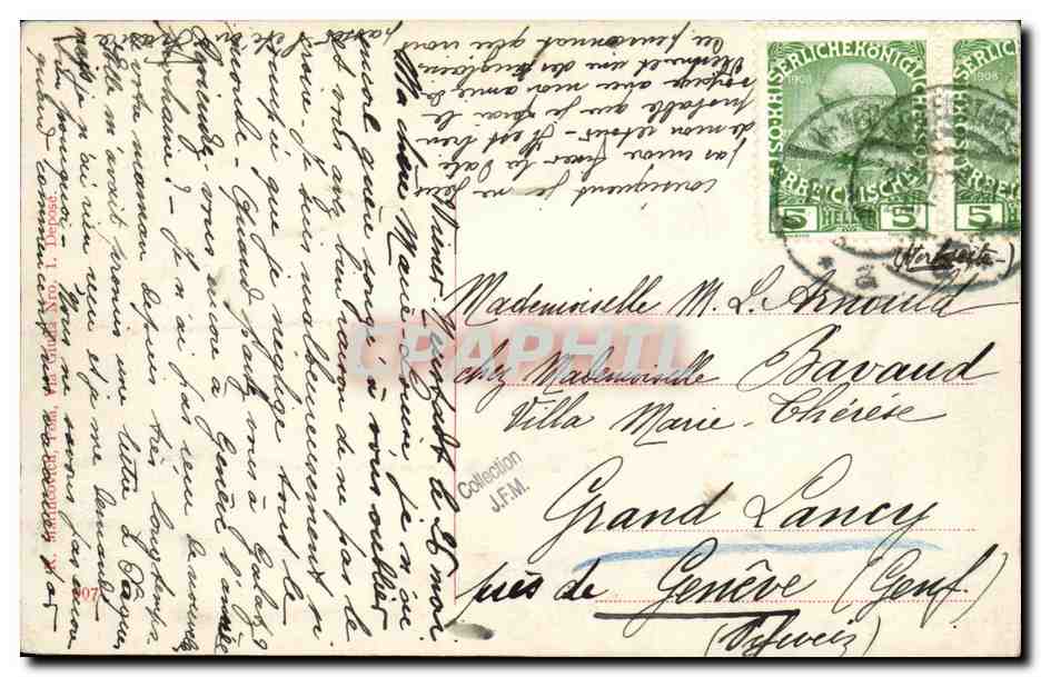 CPA Bateau Guerre Pola Schiffe in l Reserve — Verso