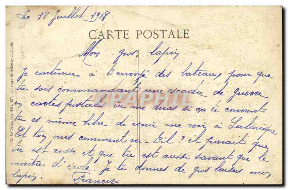 CPA Bateau Guerre Le Agamennon et le Cornivallis qui prirent part au bombardement des Dardanelles — Verso