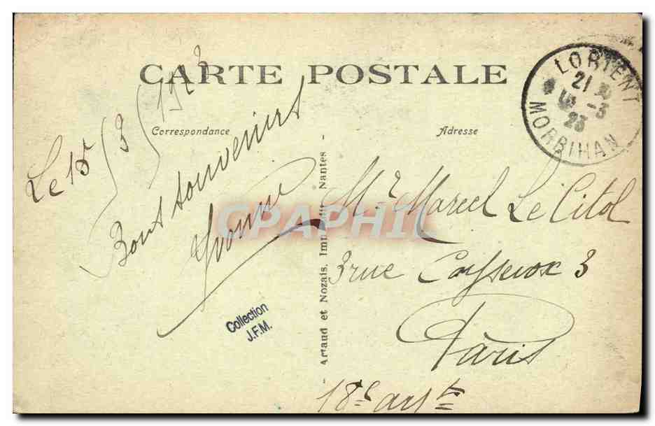 CPA Bateau Guerre En Mer Chasseurs de Sous Marins — Verso