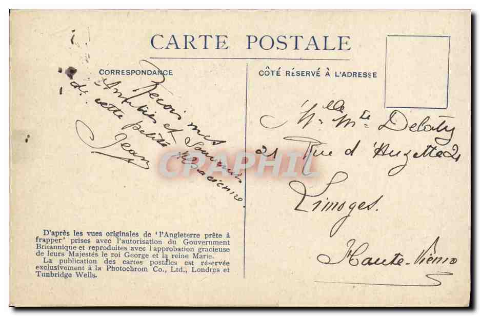 CPA Bateau Guerre Navires de Guerre Anglais en Pleine Mer — Verso
