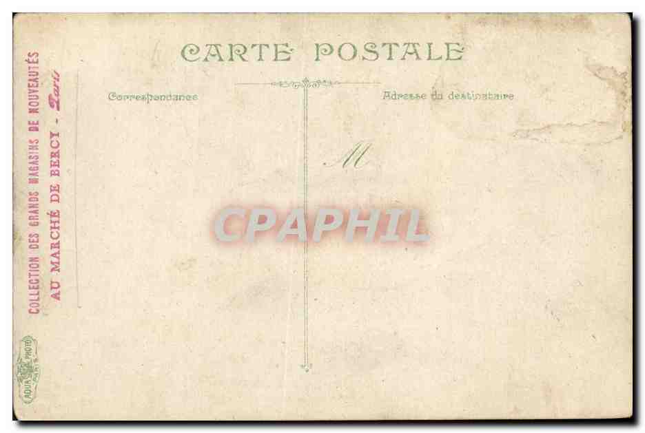 Chaloupe à vapeur — Marine Française — éditeur L.V. & Cie — Verso