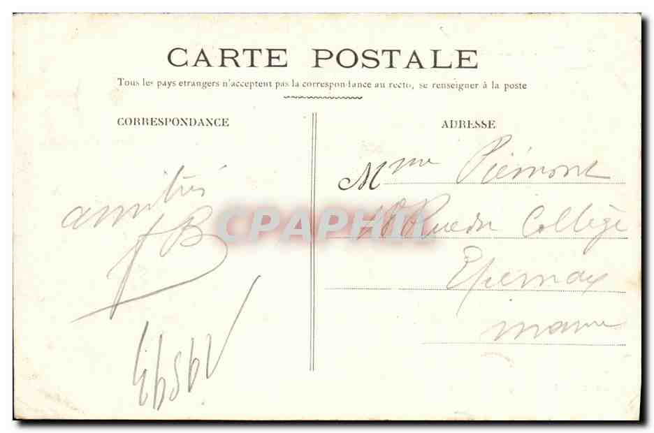 Cherbourg — L'Arsenal 'Amiral Tréhouart' dans un bassin — Edit. H. Rast, Nouveautés — Verso