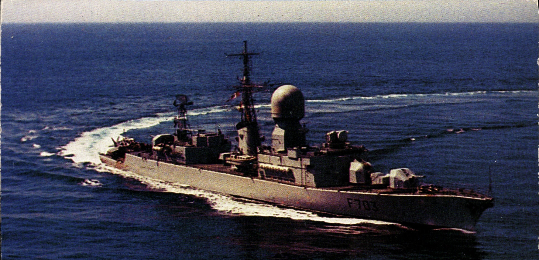 CPM Bateau Guerre Corvette Laconit Mise en Service vitesse 27 noeuds