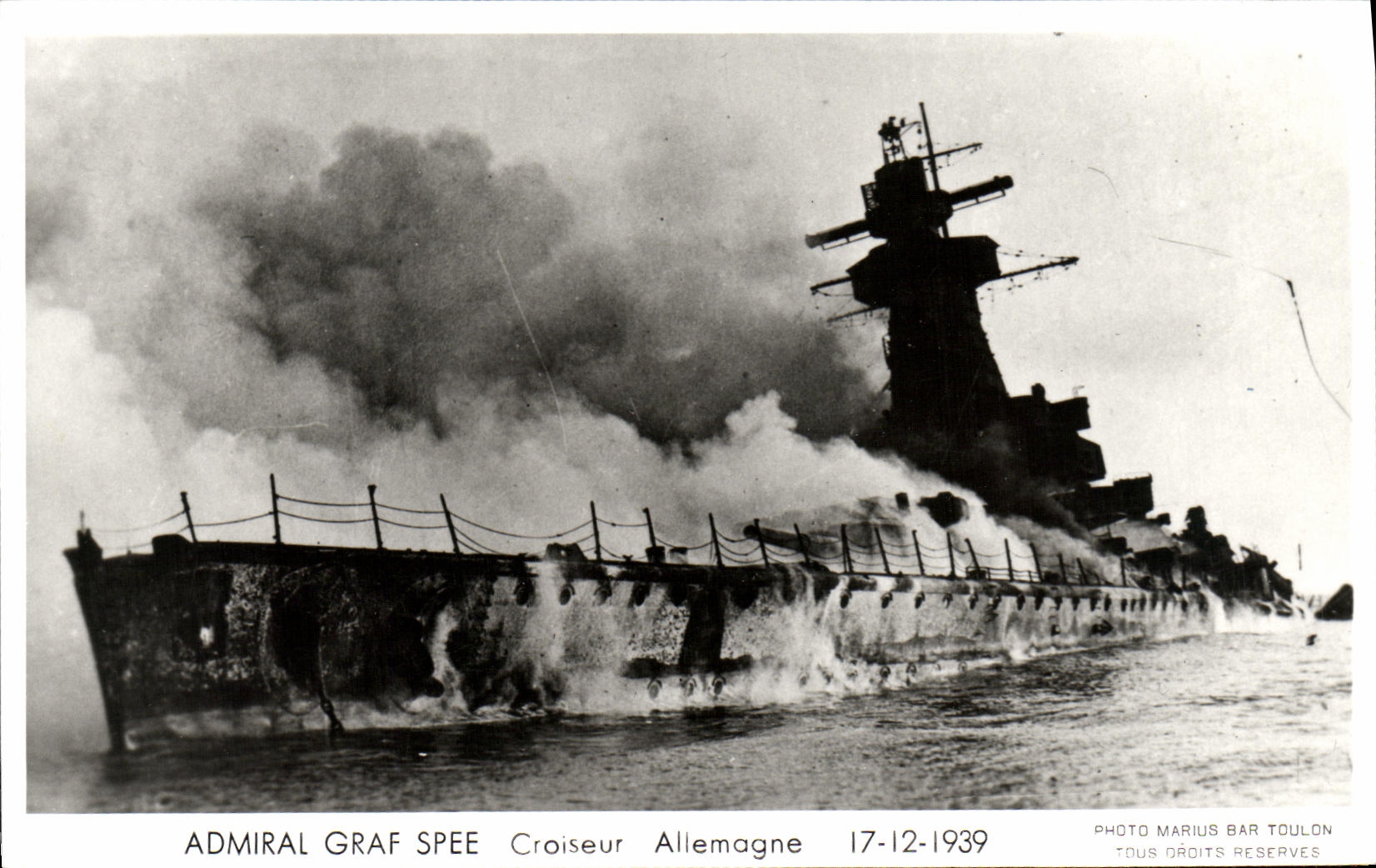 Admiral Graf Spee — Croiseur Allemand — Photo Marius Bar Toulon