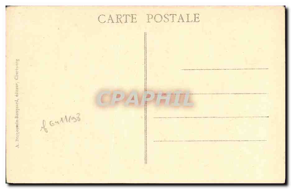 CPA Bateau Guerre Cherbourg Le Torpilleur L Adroit — Verso
