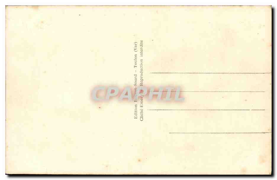 CPM Bateau Guerre Algerie Croiseur — Verso