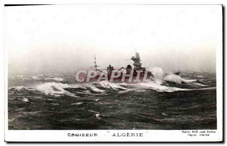 CPM Bateau Guerre Croiseur Algerie
