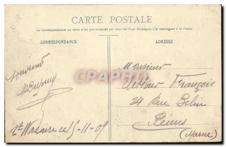 St-NAZAIRE. - Le Cuirassé Amiral-Aube — Collection Delaveau, St-Nazaire — Verso
