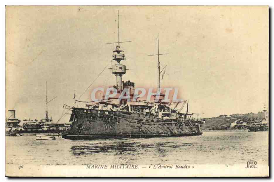 Marine Militaire — L'Amiral Baudin — Imp. De Bretteuil