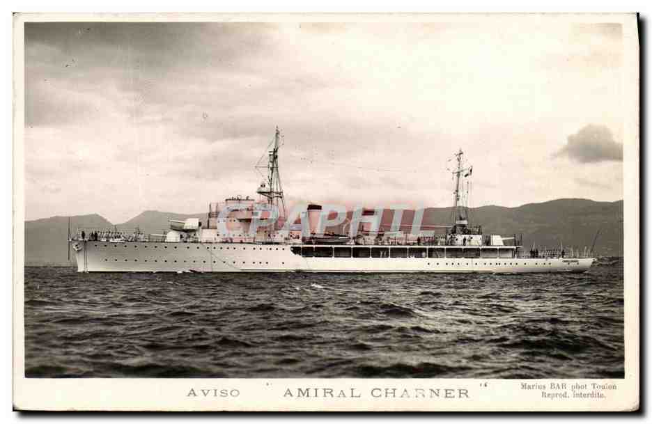 CPM Bateau Guerre Aviso Amiral Charner